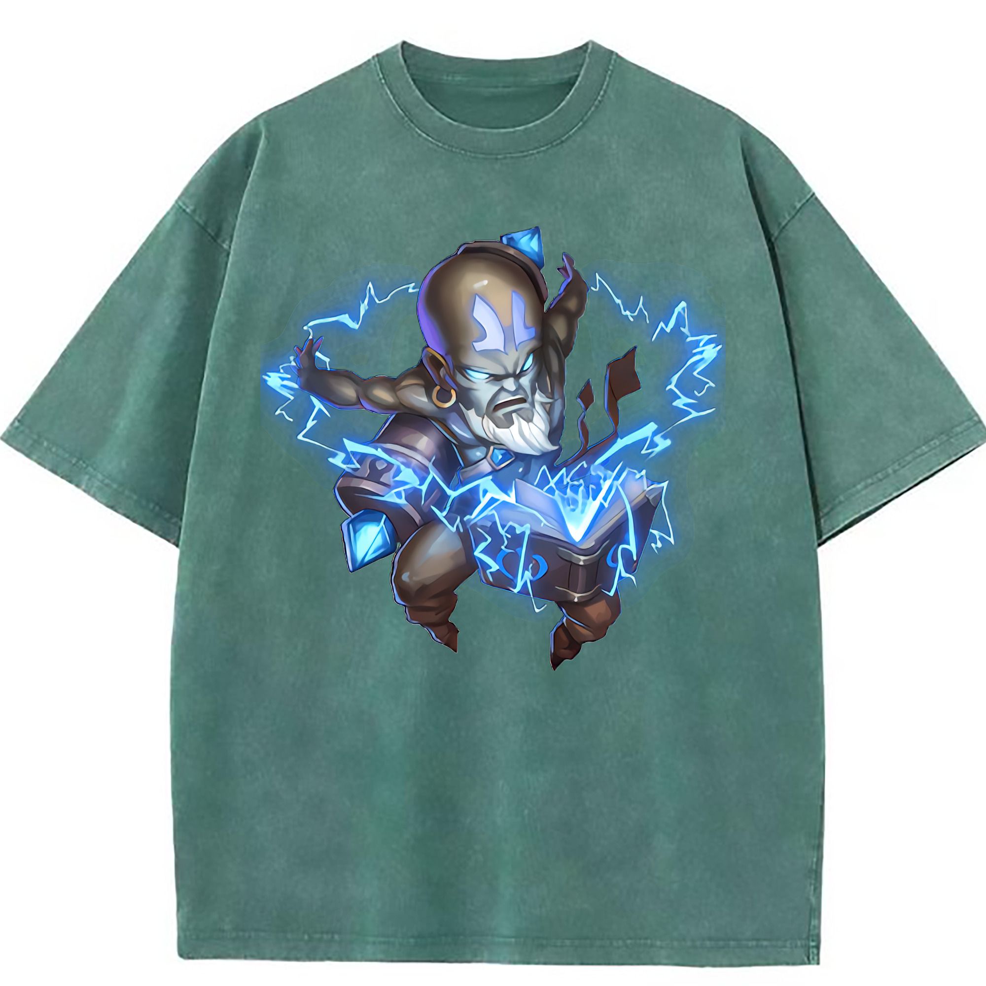 （画像用） リーグ・オブ・レジェンド League of Legends LOL 綿100% ヴィンテージ風 半袖Tシャツ（フロントプリント）